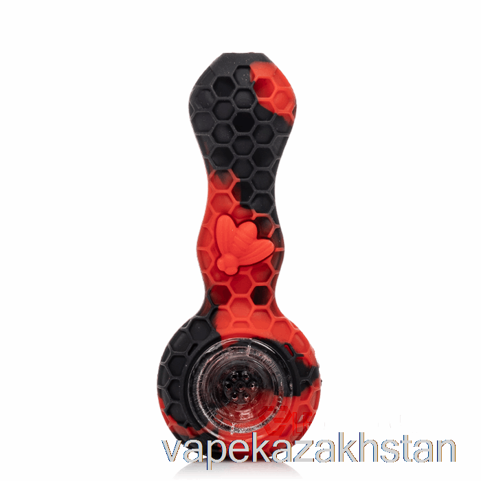 Vape Smoke Stratus Bee Silicone Spoon Crimson (Black / Red)